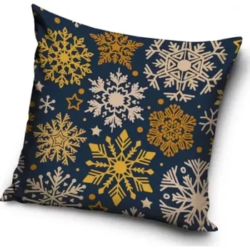 Dekorativní polštářek TipTrade Dekorační polštářek Mrazivé vločky šedý 40 x 40 cm