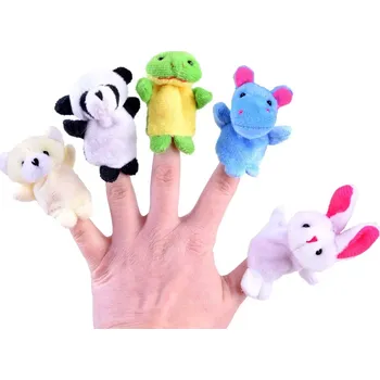 Hračka pro nejmenší TFY Am52 sada maňásků na prsty zvířátka 10 ks