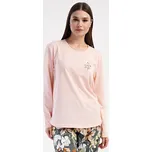 Vienetta Dámské pyžamo dlouhé Mariana: světle lososová 3XL