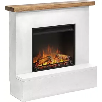 Tagu elektrický krb Rolf Concrete White, 1500 W, LED