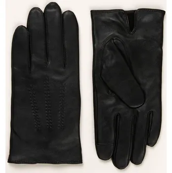 Rukavice Boss Pánské Kožené Rukavice Hainz, černá, 9