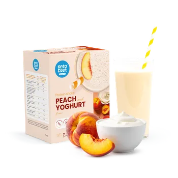 Keto dieta KetoDiet Proteinový nápoj – příchuť broskev & jogurt (7 porcí)