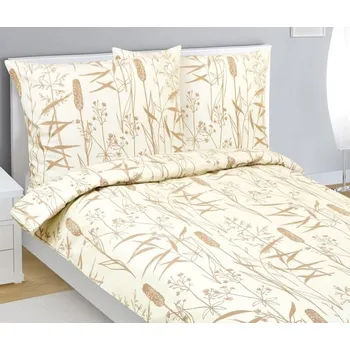 Povlečení Povlečení flanelové Béžová,Hnědá BX1001377 - 140x200, 70x90 cm