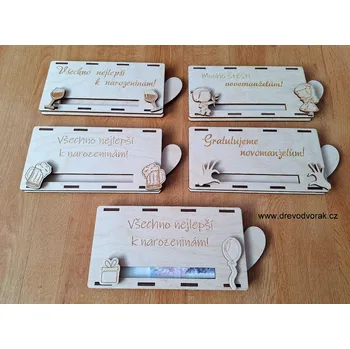 Narozeninová kazeta na peníze Varianta: Vínečko 1