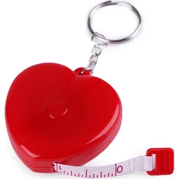 metr Svinovací metr srdce délka 150 cm Varianta: 6 červená, Balení: 1 ks