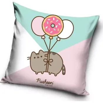 Dekorativní polštářek Carbotex Dekorační polštářek Kočička Pusheen Kurz létání 40 x 40 cm