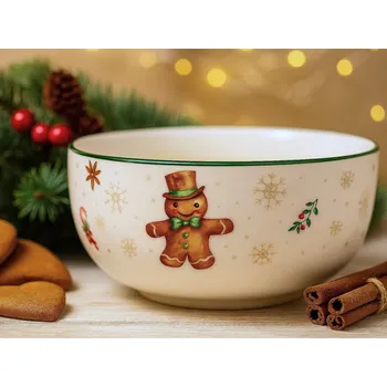 Vánoční miska Pan Perníček, 500 ml