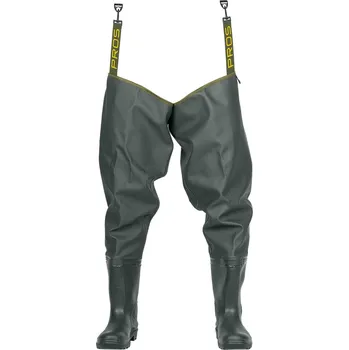 Prsačky PROS brodící holinky Thigh STANDARD Plavitex Heavy Duty Oliv|vel.39
