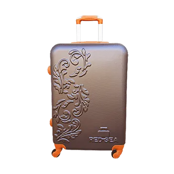 Cestovní kufr, velikost L, objem 87 l, kolečka 360° - hnědý