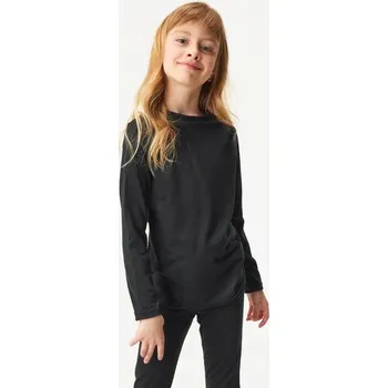 cyklistický dres Unuo Dětské merino triko s dlouhým rukávem, Černá - 98/104