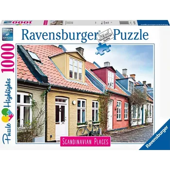 Puzzle RAVENSBURGER Domy v Aarhusu 1000 dílků