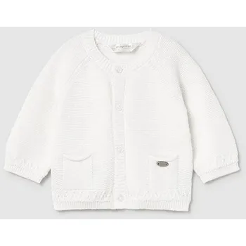 Dívčí svetr Svetřík pro miminko Mayoral 2337/48 bílý - 68 (4-6 měs.)