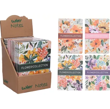 Blok Linkovaný notes Kvítí 21 × 14,5 cm, 80 stran