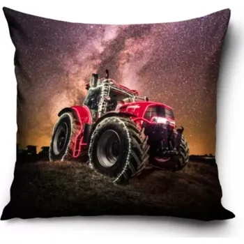 Povlak na dekorativní polštářek Carbotex Povlak na polštářek Traktor Noční obloha 40 x 40 cm