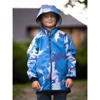 Oblečení a móda Unuo, Dětská softshellová bunda s fleecem Basic, Modrá, Variace - 122/128