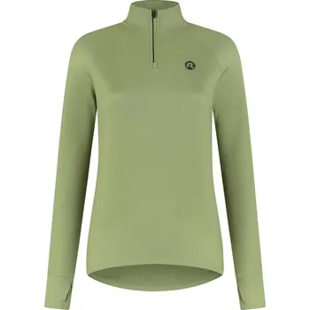 Moto kalhoty Dámská běžecká mikina Rogelli ESSENTIAL s jemným zateplením, zelená L