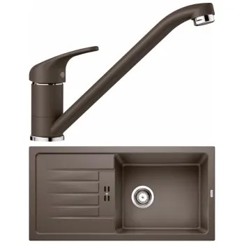 Granitový dřez Blanco Set 11-A 25 Favum XL 6 S Kávová + Daras Kávová
