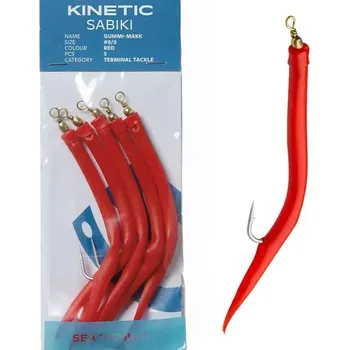 Umělá nástraha Kinetic papriky GUMMI MAKK 12/0, Red (Tradiční a velmi oblíbené papričky pro lov ryb v severních mořích.)