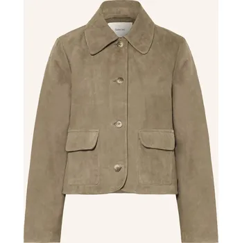 Dámské sako Selected Femme Dámský Kožený Blejzr, khaki, 40