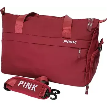 Sportovní taška s popruhem na kufr - vínová