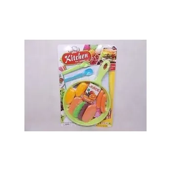 nádobí do dětské kuchyňky Pánev s potravinami