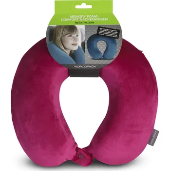 Příslušenství k zavazadlu WORLDPACK Cestovní polštář Memory Foam Pillow Fuchsia
