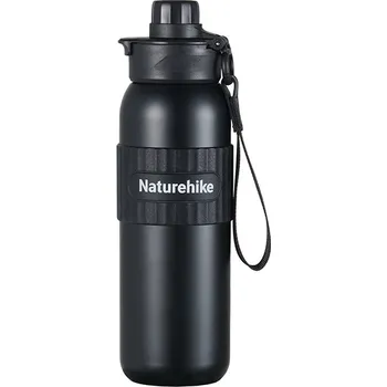 Termoska Naturehike titanová termoska 600 ml - černá (termo láhev)