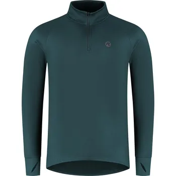 Běžecké oblečení Pánská běžecká mikina Rogelli ESSENTIAL s jemným zateplením, modrá M