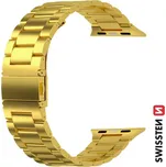 SWISSTEN ŘEMÍNEK PRO APPLE WATCH KOVOVÝ 42 / 44 / 45 / 49 mm ZLATÝ