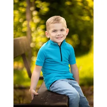 cyklistický dres Unuo, Dětský funkční cyklodres, Modrá - 146/152