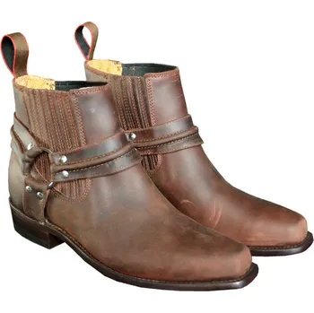Těžké boty Stars & Stripes Boty westernové WB-03 Stars & Stripes, pánské, hnědé 46