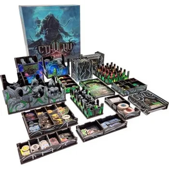 Příslušenství k deskovým hrám e-raptor Cthulhu I smrt může zemřít: Strach z neznáma (Fear of Unknown) - dřevěný insert (e-raptor UV)