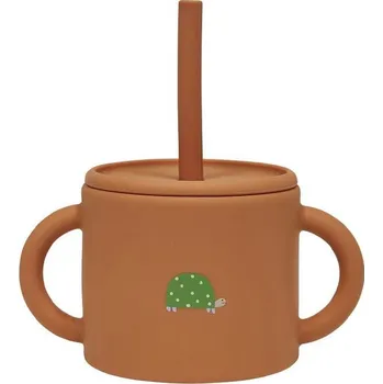 OYOY, Hrnek se slámkou Enkei, 160 ml, karamelový - Formadore