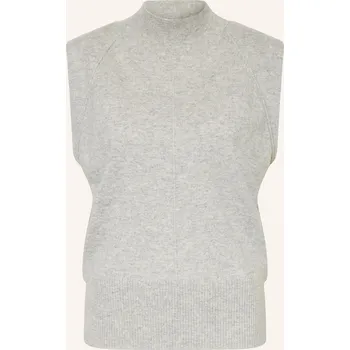 Dámský svetr Boss Dámská Kašmírová Pletená Vesta Futrani, světle šedá, 34