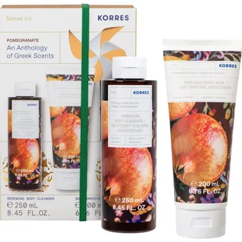 Kosmetika Korres Pomegranate Korres Pomegranate osvěžující sprchový gel 250 ml + Korres Pomegranate vyživující tělové mléko 200 ml kosmetická sada