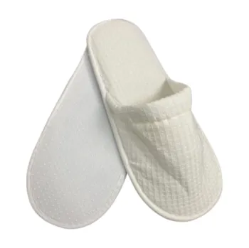 Bavlněné pantofle do sauny a wellness, bílá