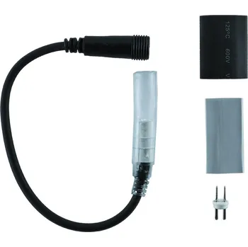 DECOLED Přípojka mezi LED hadicí a Easy Fix 0,25 m, černý, samičí, IP67