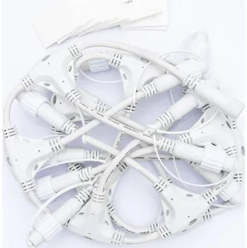 DECOLED Easy Fix T rozbočovač, 7 výstupů, bílý, IP67