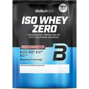 Protein BioTech Iso Whey Zero 25 g Příchuť: jahoda