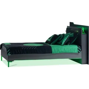 Postel Postel 150x200cm Diego - černá, zelená