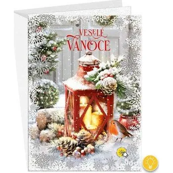 ARGUS Vánoční přání svítící 71-5002c