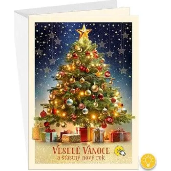 ARGUS Vánoční přání svítící 71-5001c