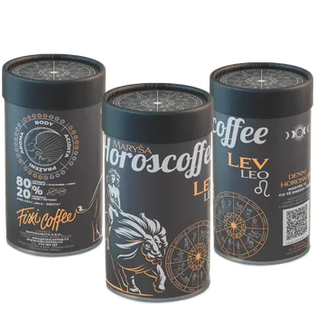 Káva Fixi Horoscoffee – Lev – káva dle znamení horoskopu zrnková / papírová tuba / 250 g