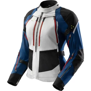 Moto bunda REBELHORN KABÁT TEXTILNÍ TEXTILNÍ HARDY 3.0 LADY BLUE/GREY/RED D5XL - 5XL