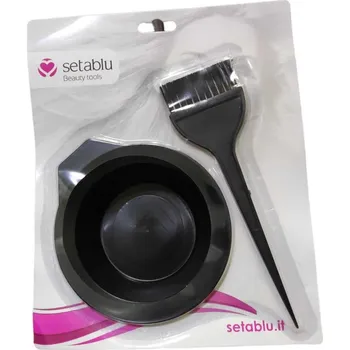 Kosmetický štětec Setablu kelímek a štětec na barvení vlasů