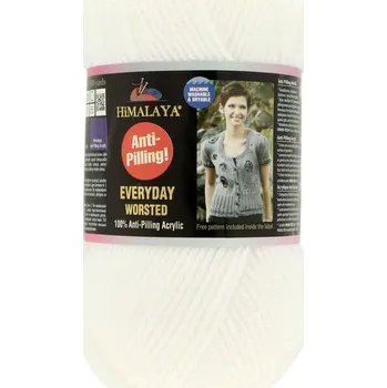 Příze Himalaya Everyday Worsted 70601 bílá