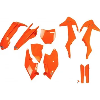 UFO kompletní sada plastů (FULL KIT) s kryty tlumičů KTM SX/SXF 16-18 ( kromě SX 250 16) barva oranžová (KT517E127) (UFO kompletní sada plastů (FULL KIT) s kryty tlumičů KTM SX/SXF 16-18 ( kromě SX 250 16) barva oranžová (KT517E127))