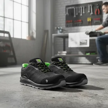 Pracovní obuv Procera Polobotky NETO S1P Velikost 40 (UK-6 1/2) černá/zelená