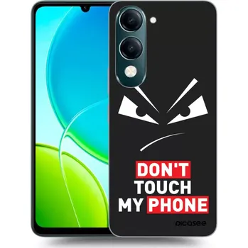 Pouzdro na mobilní telefon Picasee silikonový černý obal pro Vivo Y29s 5G - Evil Eye - Transparent