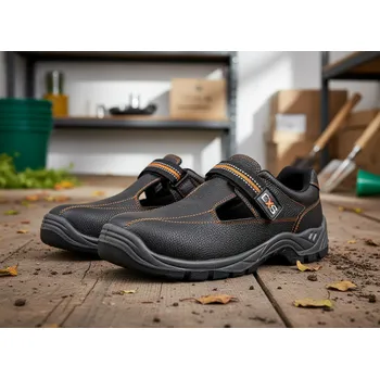 Pracovní obuv CXS Sandále STONE NEFRIT 01 Velikost 48 (UK-13) černá/oranžová